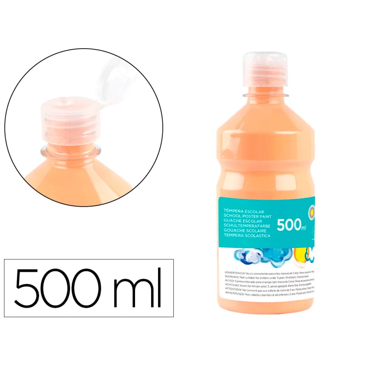 Liderpapel Guache 500ml Pronto Bege - L59200