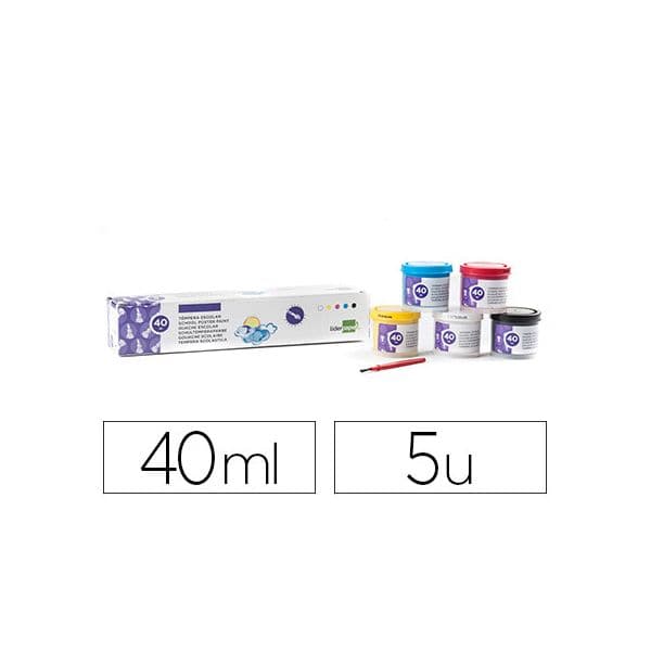 Liderpapel Guache Liquido 5 Cores 40ML - 62925