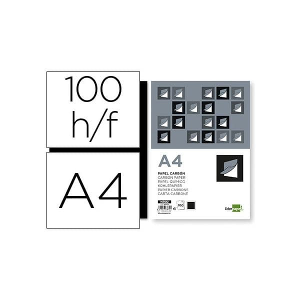 Liderpapel Papel Quimico Film Preto Din A4 100 Fls - OFF063652CE