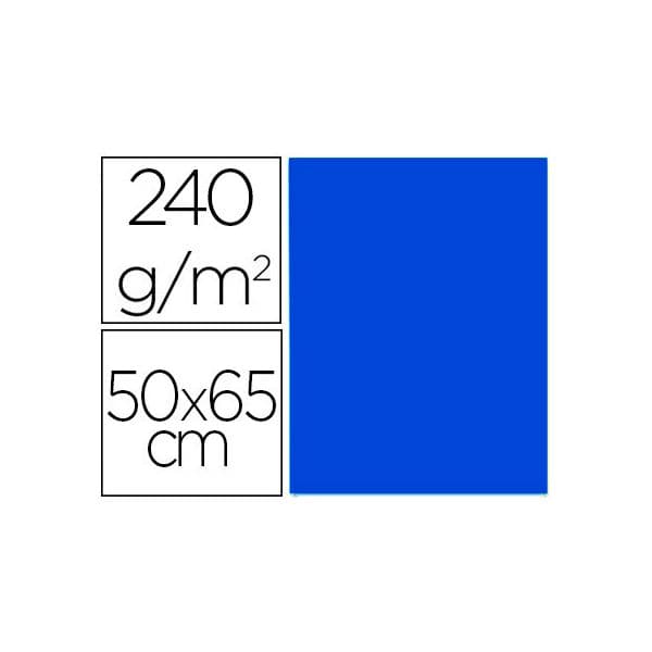 Liderpapel Cartolina 50X65 cm 240G/M2 Azul Zafira 25Fls - OFF064563CE