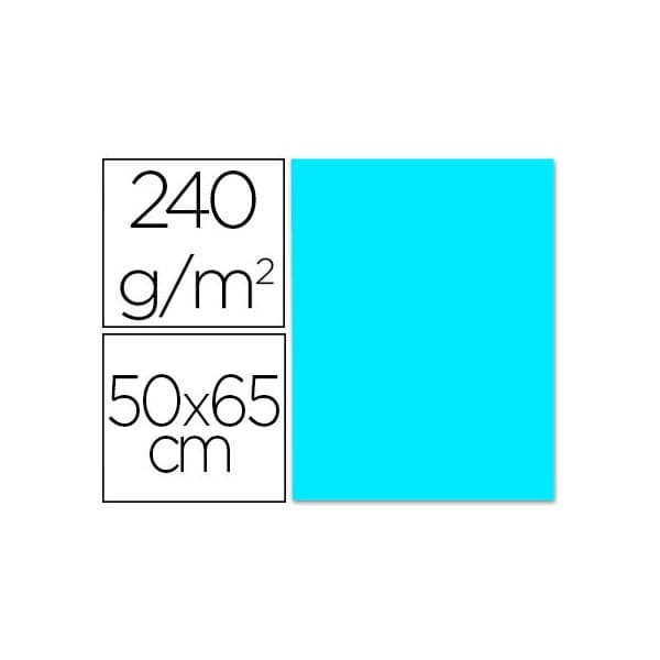 Liderpapel Cartolina 50X65 cm 240G/M2 Celeste 25Fls - OFF064565CE