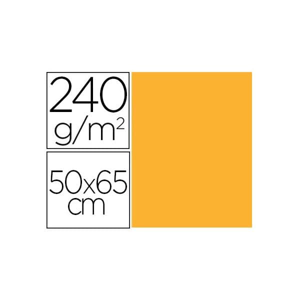 Liderpapel Cartolina 50X65 cm 240G/M2 Ouro 25Fls - OFF064575CE