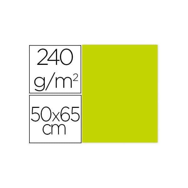 Liderpapel Cartolina 50X65 cm 240G/M2 Verde Pistacho 25Fls - OFF064585CE
