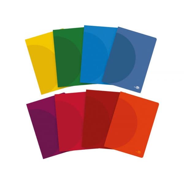 Liderpapel Caderno A4 Agrafado Quadriculado com Capa de Plástico Cores Variadas 1 Un.