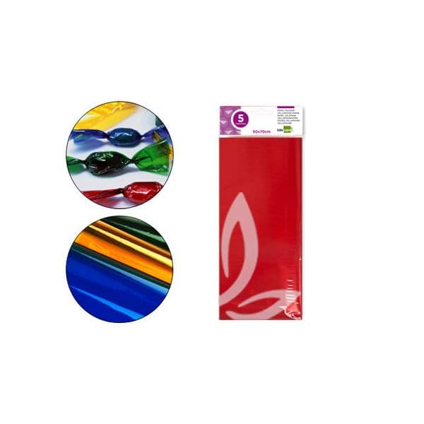 Liderpapel Papel Celofane 50x70cm 22G/M2 5 Fls