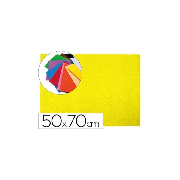 Liderpapel 10 un. Placas Goma Eva Musgami Textura Toalha Amarelo - GE15
