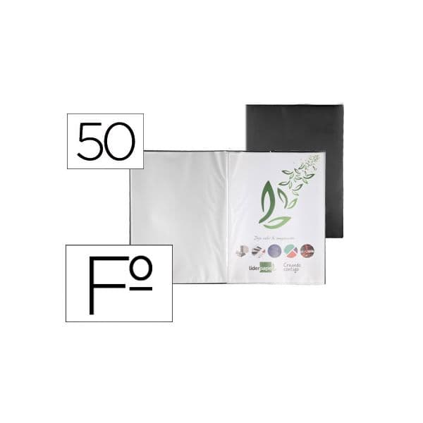 Liderpapel Capa Catálogo c/ Espiral 50 Bolsas PP - EC44