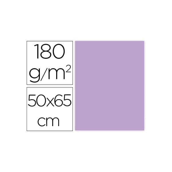 Liderpapel Cartolina 50X65 cm 180G/M2 Lilás 25 un. - CX64
