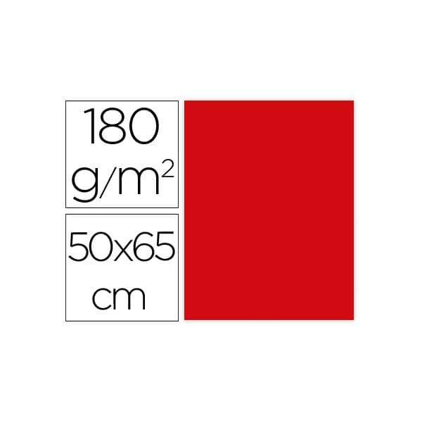 Liderpapel Cartolina 50X65 cm 180G/M2 Vermelho Natal Pack de - CX68