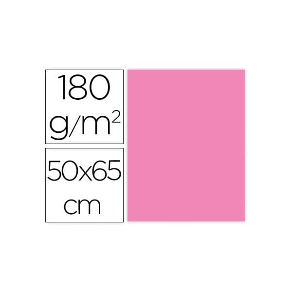 Liderpapel Cartolina 50X65 cm 180G/M2 Rosa 25 un. - CX69
