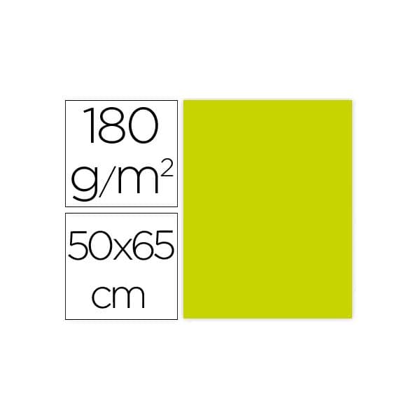Liderpapel Cartolina 50X65 cm 180G/M2 Verde Pistacho Pack de - CX74