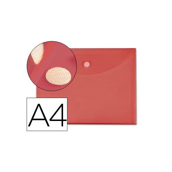 LiderPapel Bolsa Porta-Documentos A4 Vermelho - BY01