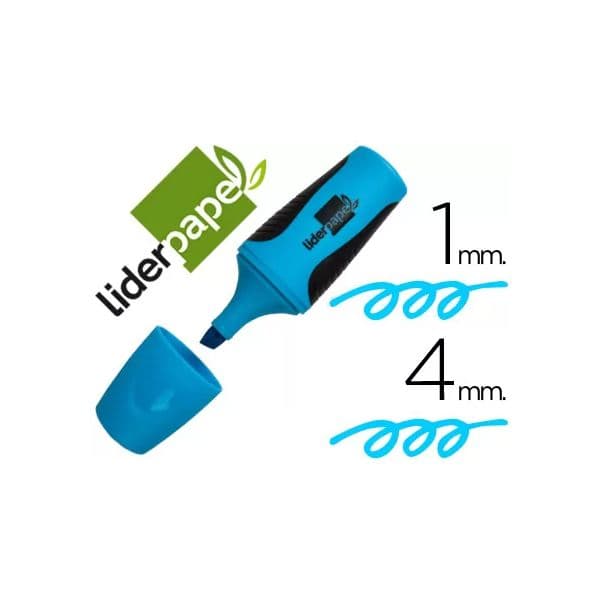 LiderPapel Marcadores Fluorescentes Azul 12 un.