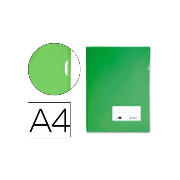 LiderPapel Bolsa PP A4 921-A Clear Verde