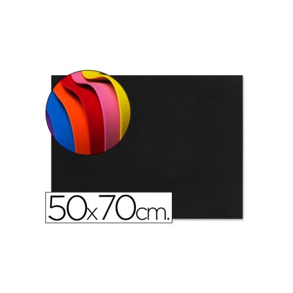 LiderPapel Folha EVA Musgami 50x70cm 1.5mm Preto - GE57