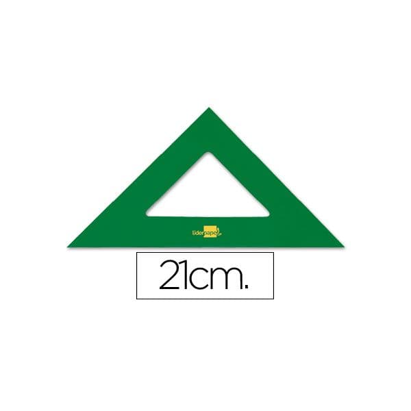LiderPapel Esquadro Plástico 21cm Verde - ES03