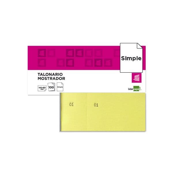 LiderPapel Bloco de Talões 1/3 Amarelo - TL01