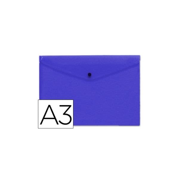 Liderpapel Bolsas Porta Documentos c/ Mola A3 Azul 10 un. - 044242
