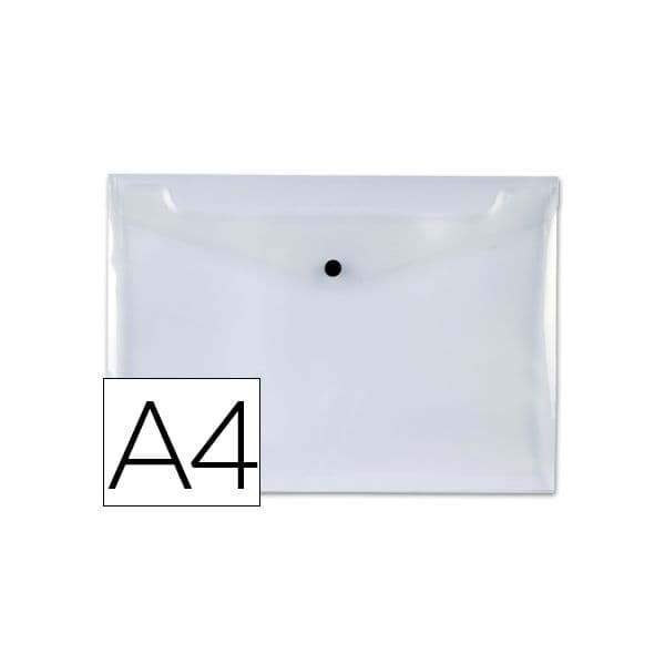 Liderpapel Bolsa Porta Documentos c/ Mola A4 Transparente - 19987