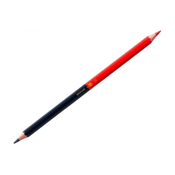 LiderPapel Lápis Bicolor Vermelho-Azul Fino 12 Unidades