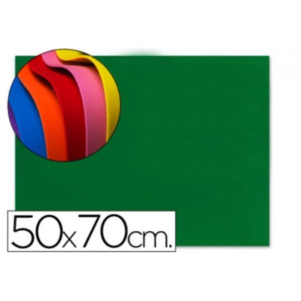 LiderPapel Folha EVA Musgami c/ Purpurina 50x70cm m2 2mm Verde Escuro - GE60