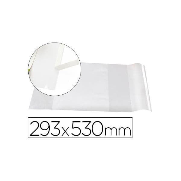LiderPapel Forra Livros c/ Aba Ajustável Adesivo 285x530mm