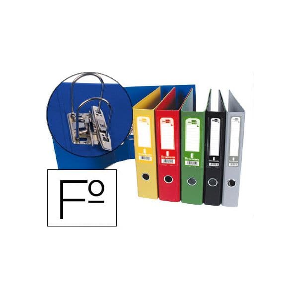 Liderpapel Pasta de Arquivo de Alavanca Folio Forrado Pvc c/ Rado Lombada 52mm Sortido - OFF079738CE
