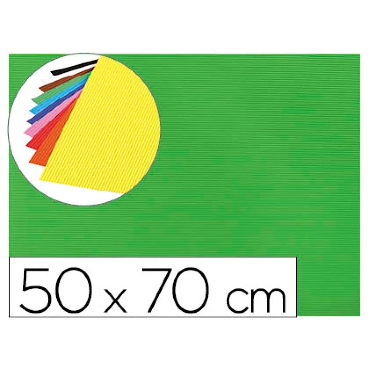 Liderpapel Eva Ondulada 50x70cm Verde Pack 10 Un.