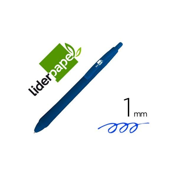 Liderpapel Caneta Gummy Touch Retratil 1.0 mm Tinta Azul - OFF068782CE