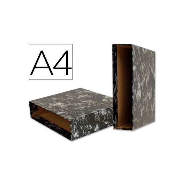 Liderpapel Caixa p/ Pasta de Arquivo Gaspeada Preta A4 - CZ04