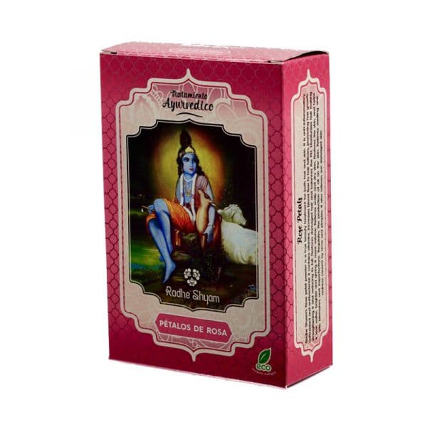 Radhe Shyam Pétalas Rosa Tratamento Capilar Natural 100g