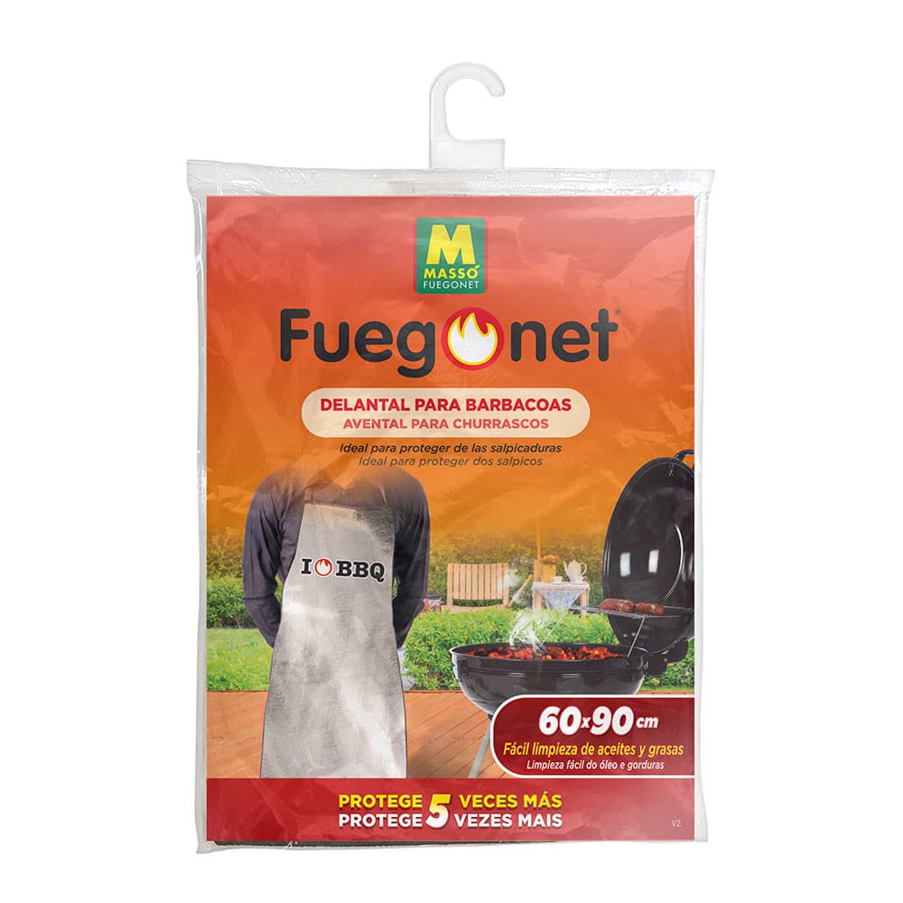 Avental protetor de calor 60x90cm fuegonet massó