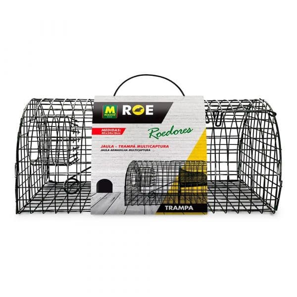 Masso Gaiola Armadilha Multicaptura Roedores 40x24x18 cm