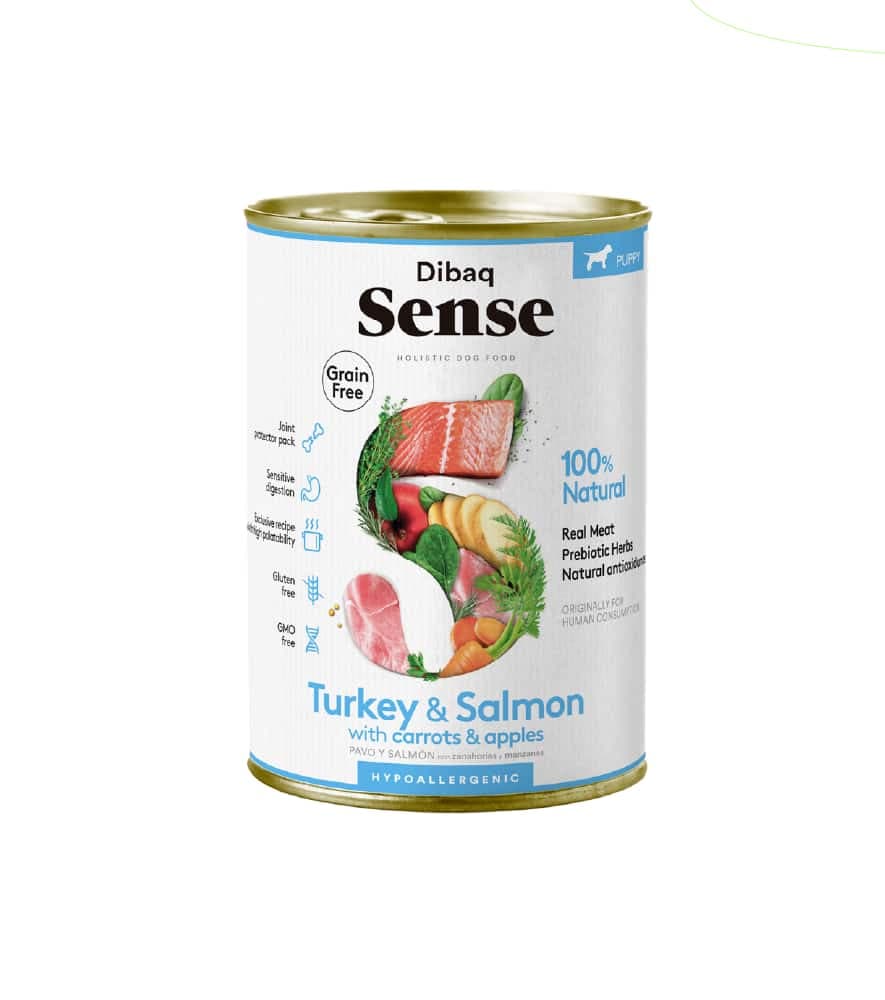 Ração Húmida Dibaq Sense Grain Free Puppy Turkey & Salmon 380g