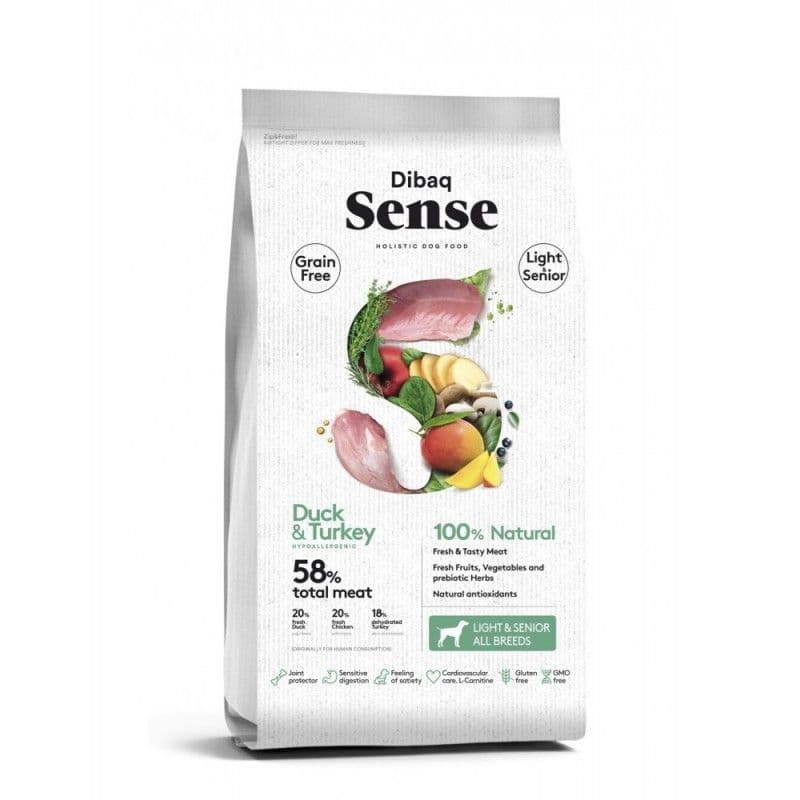 Dibaq Sense Grain Free Light & Senior Duck & Turkey 12Kg