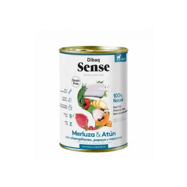 Ração Húmida Dibaq Sense Dog Grain Free Pescada & Atum 380g