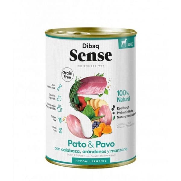 Ração Húmida Dibaq Sense Dog Grain Free Pato & Peru 380g