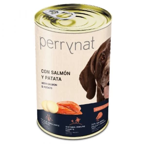 Ração Húmida Perrynat Adulto Salmão e Batata 400g
