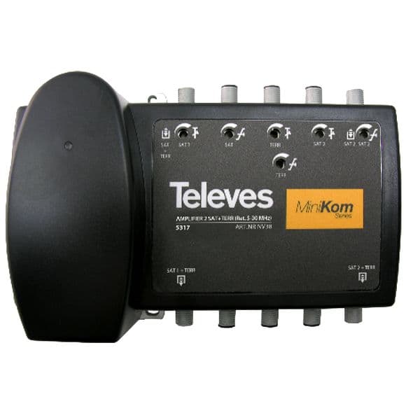 Televes Central Amplificadora Minikom 3 Entradas 2FI - 5317