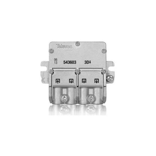 Televes Mini-Derivador 5-2400MHz "EasyF" 3D 8,5/7,5dB - 543603