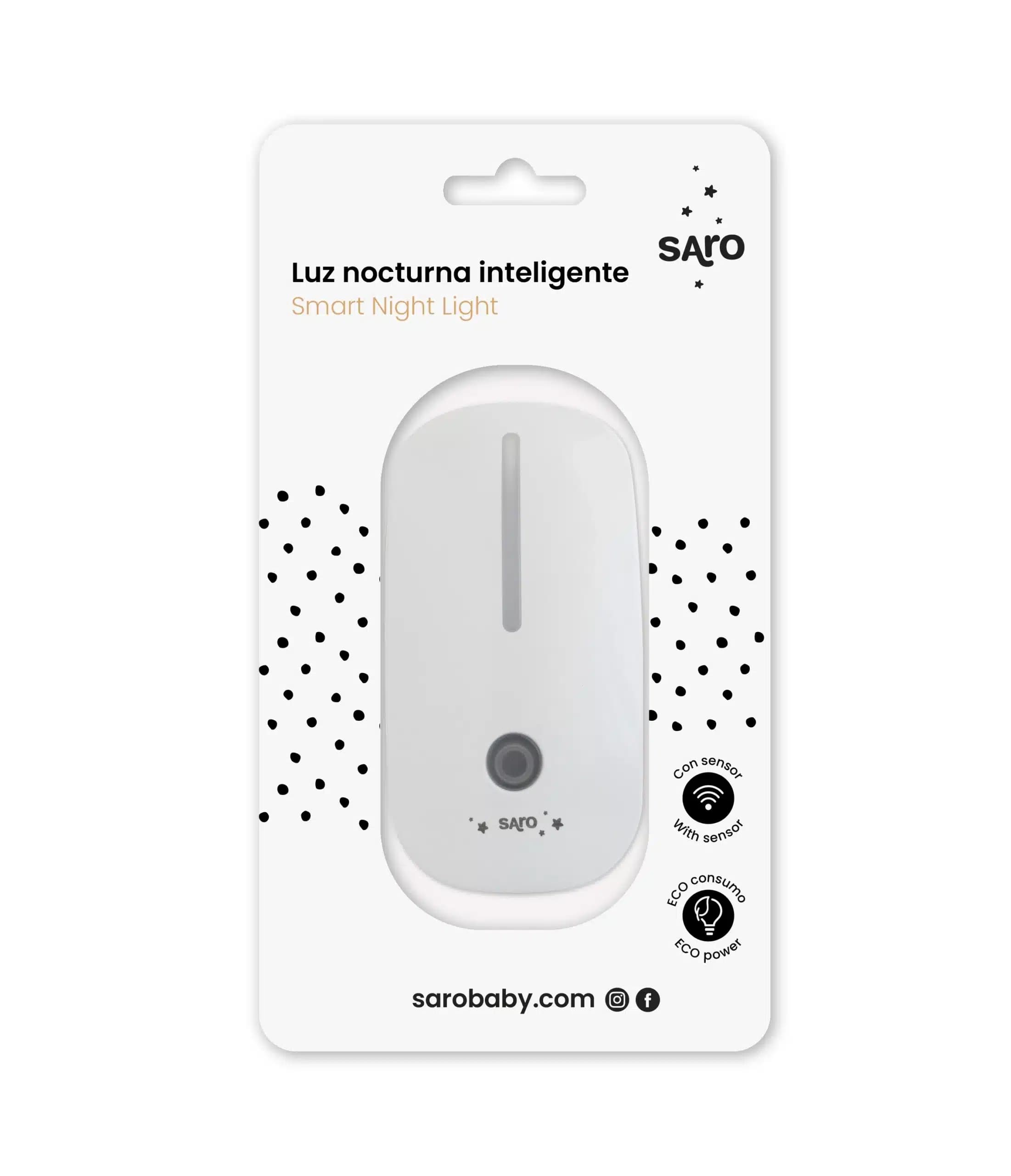 Saro luz de presença inteligente com sensor