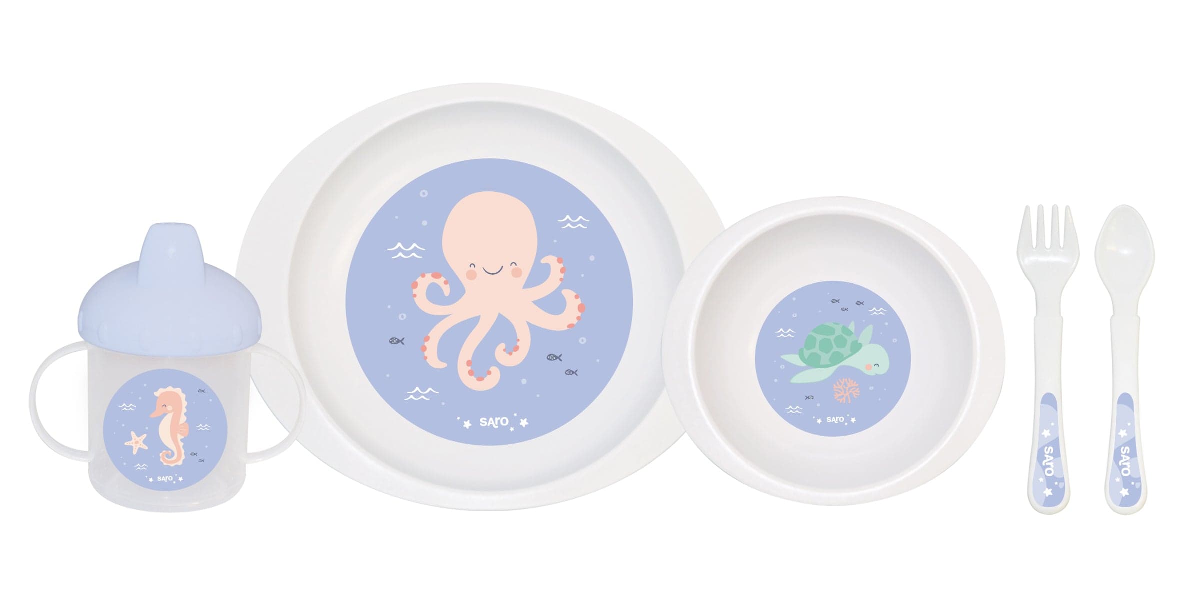 Saro Conjunto de Refeição Ocean Life