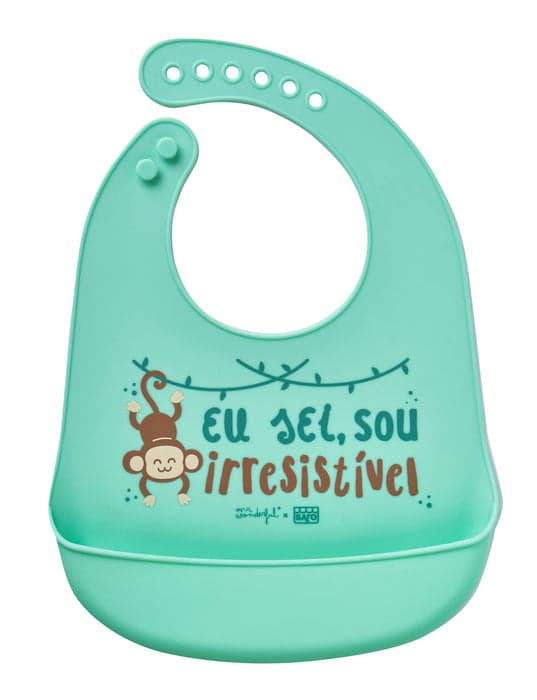 Babete de silicone Saro Mr. Wonderful Monkey