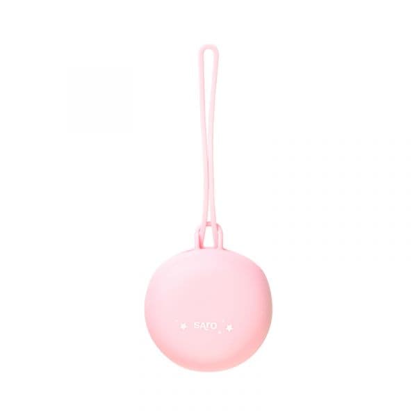 Saro Caixa Porta-Chuchas de Silicone Rosa