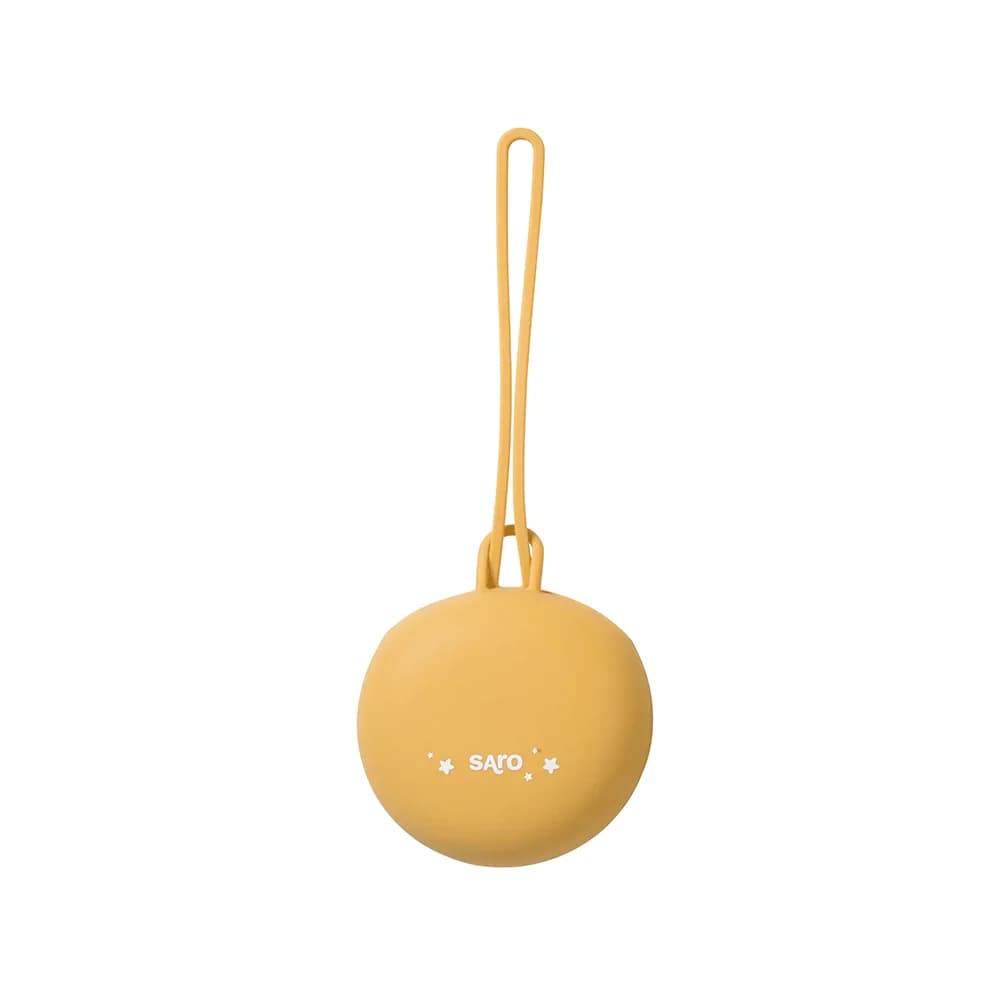 Saro Caixa Porta-Chuchas de Silicone Amarelo