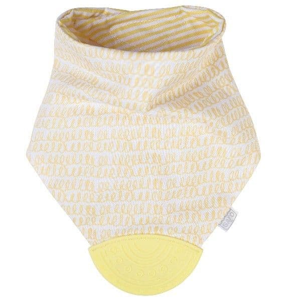 Saro Babete Reversível com Mordedor Amarelo