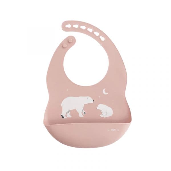 Saro Babete de Silicone Party Polaris Rosa