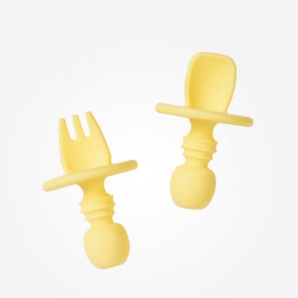 Saro Conjunto de Talheres de Iniciação Anti Asfixia Amarelo - SARO17473