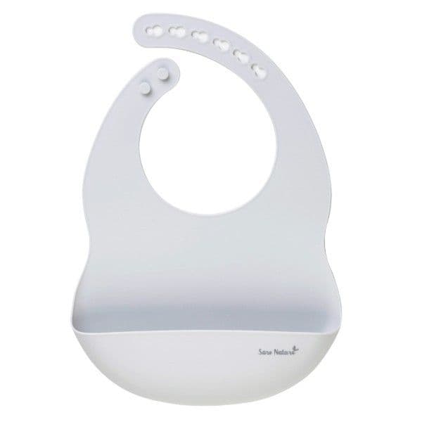 Saro Babete de Silicone Cinza