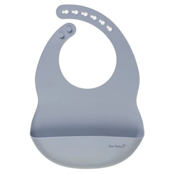 Saro Babete de Silicone Azul Mist